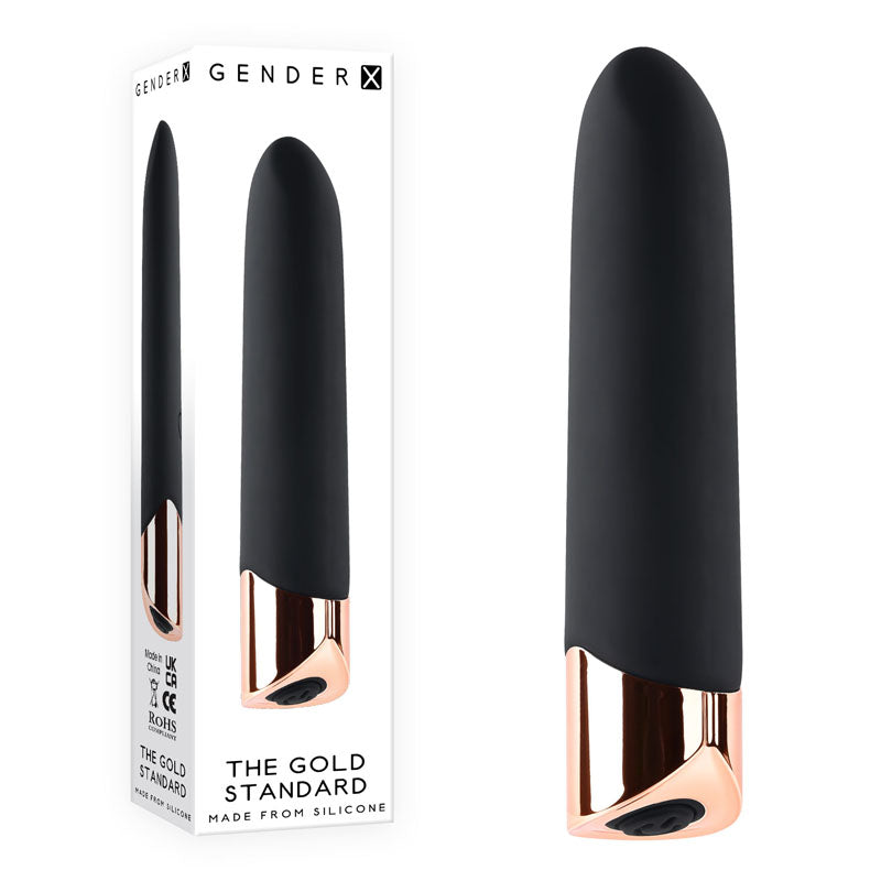 Gender X THE GOLD STANDARD - /Rose Gold 10 cm USB Rechargeable Bullet