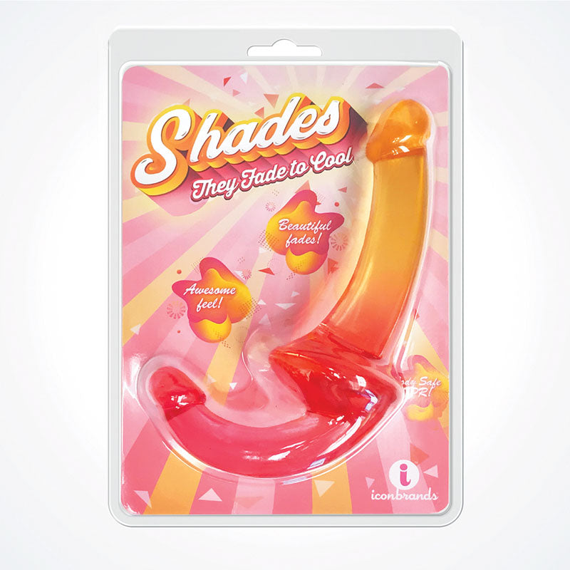 Shades 9.5'' Strapless Double Dong - /Orange 24 cm Double Dong