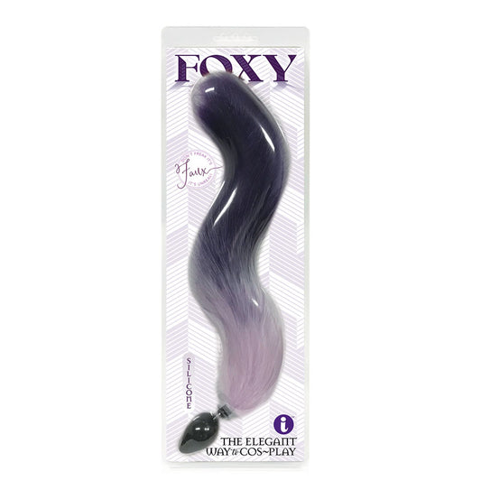 Foxy Fox Tail Silicone Butt Plug -  Gradient - 46 cm Tail