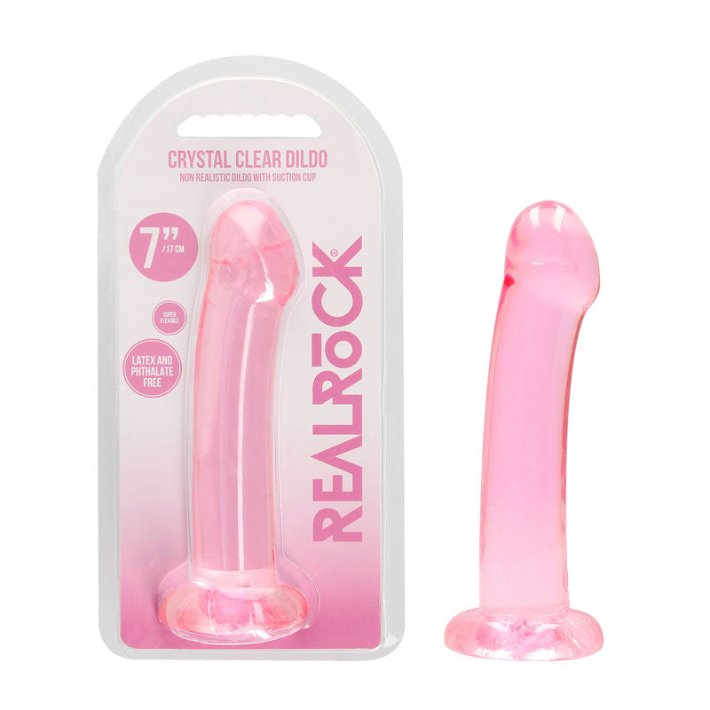 REALROCK Non Realistic Dildo With Suction Cup - 17 cm - 17 cm Dong