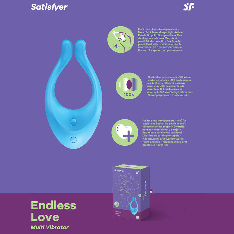 Satisfyer Endless Love - 13 cm USB Rechargeable Couples Stimulator