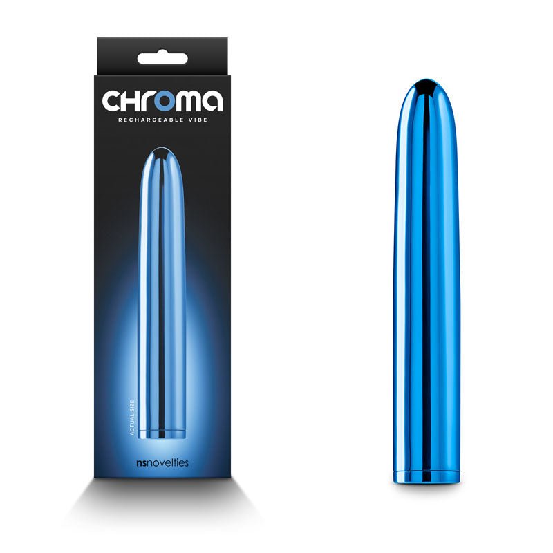 Chroma - Metallic 17 cm USB Rechargeable Vibrator - Pleasure Den
