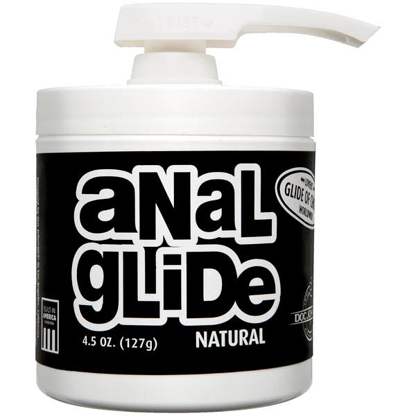 Doc Johnson's Anal Glide - Petroleum Based Lubricant - 127 g Pump Bottle - Pleasure Den