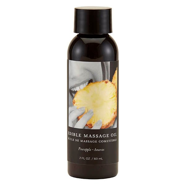 Edible Massage Oil - Pineapple - Pineapple Flavoured - 59 ml Bottle - Pleasure Den