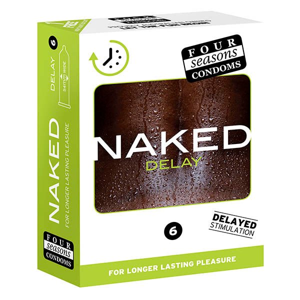 Four Seasons Naked Delay - Ultra Thin Condoms - 6 Pack - Pleasure Den
