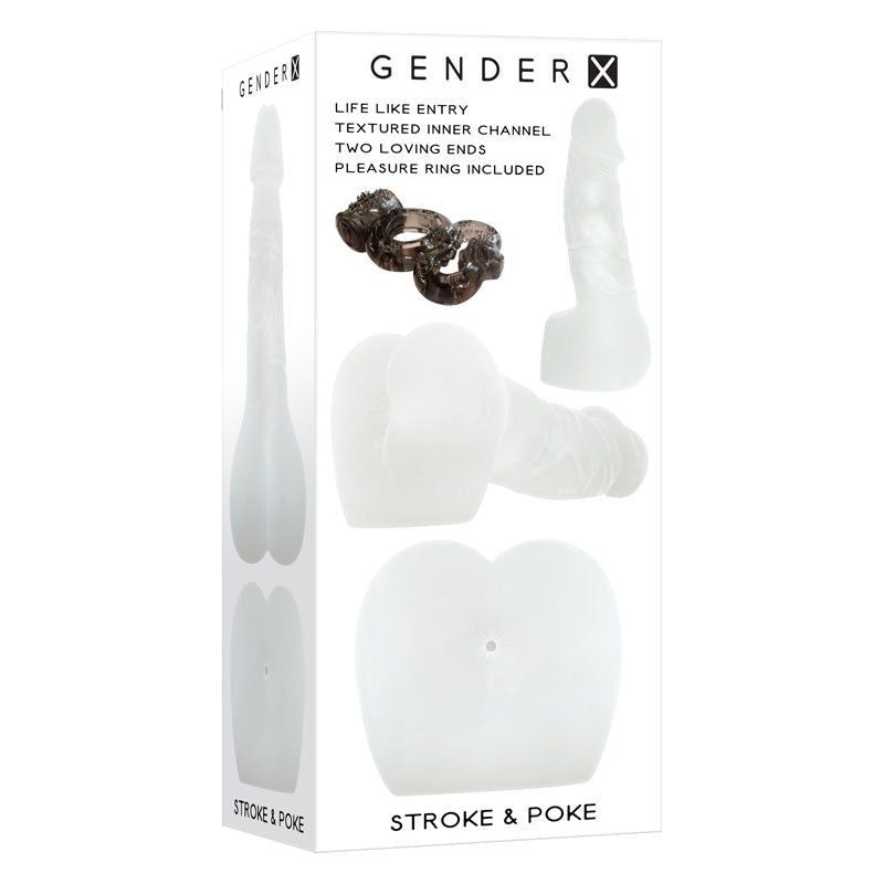 Gender X STROKE & POKE - 20 cm Stroker Dong - Pleasure Den
