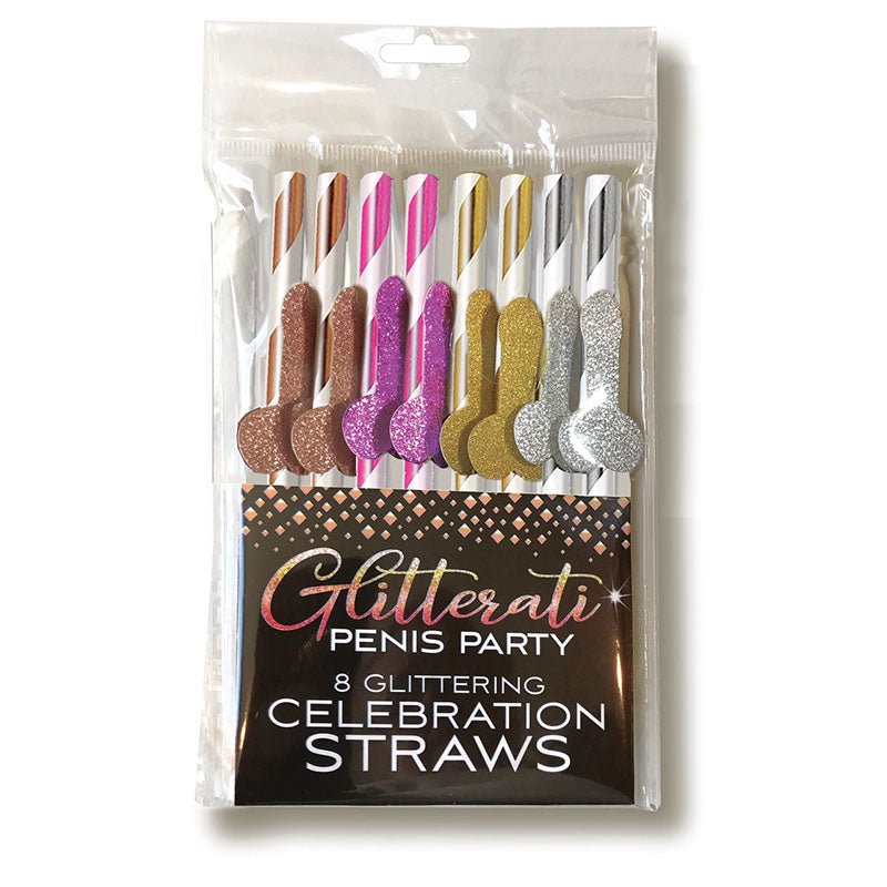 Glitterati - Celebration Straws - Party Straws - 8 Pack - Pleasure Den