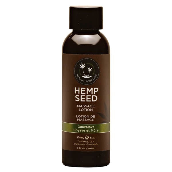 Hemp Seed Massage Lotion - Guavalava (Guava & Blackberry) Scented - 59 ml Bottle - Pleasure Den