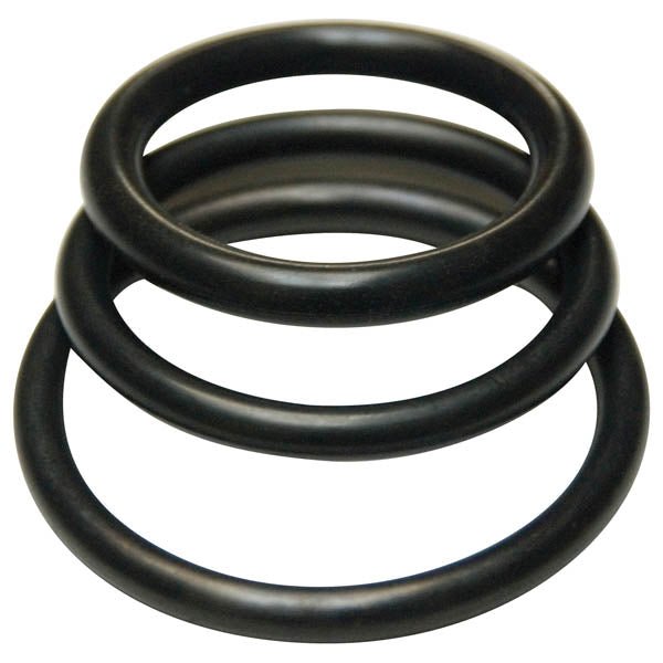 KinkLab Rubber Cock Rings - Rubber Cock Rings - Set of 3 Sizes - Pleasure Den