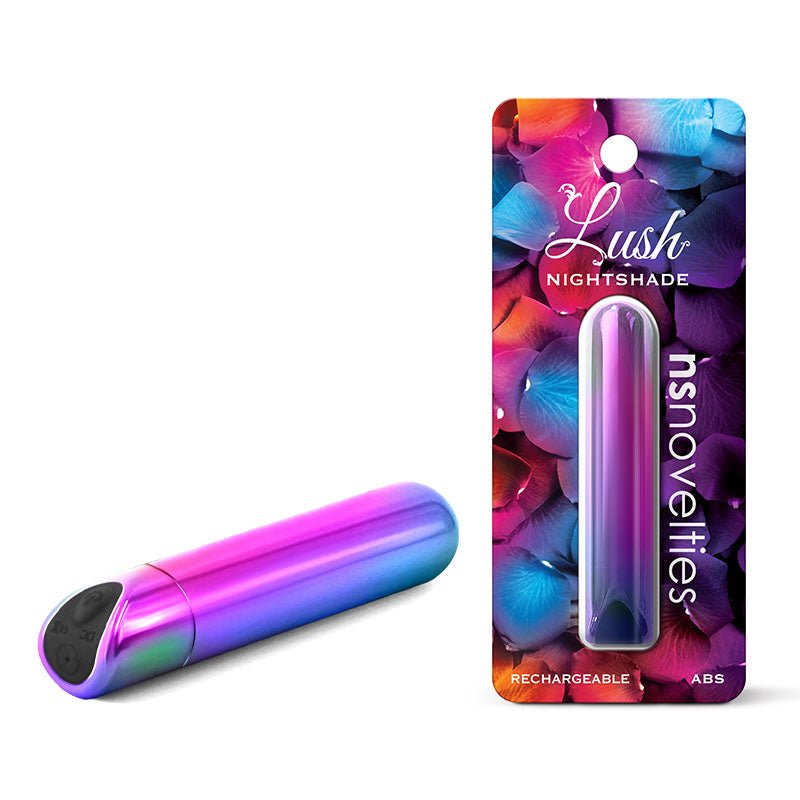 Lush Nightshade - Multicolour - Multicoloured 8.9 cm USB Rechargeable Bullet - Pleasure Den