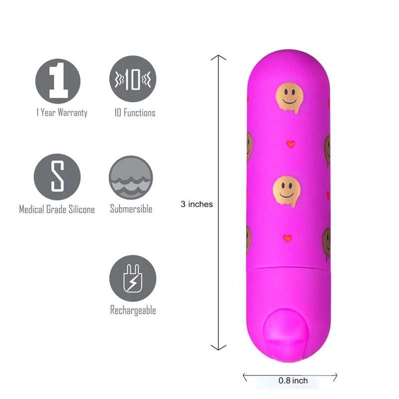 Maia Giggly - 7.6 cm USB Rechargeable Bullet - Pleasure Den