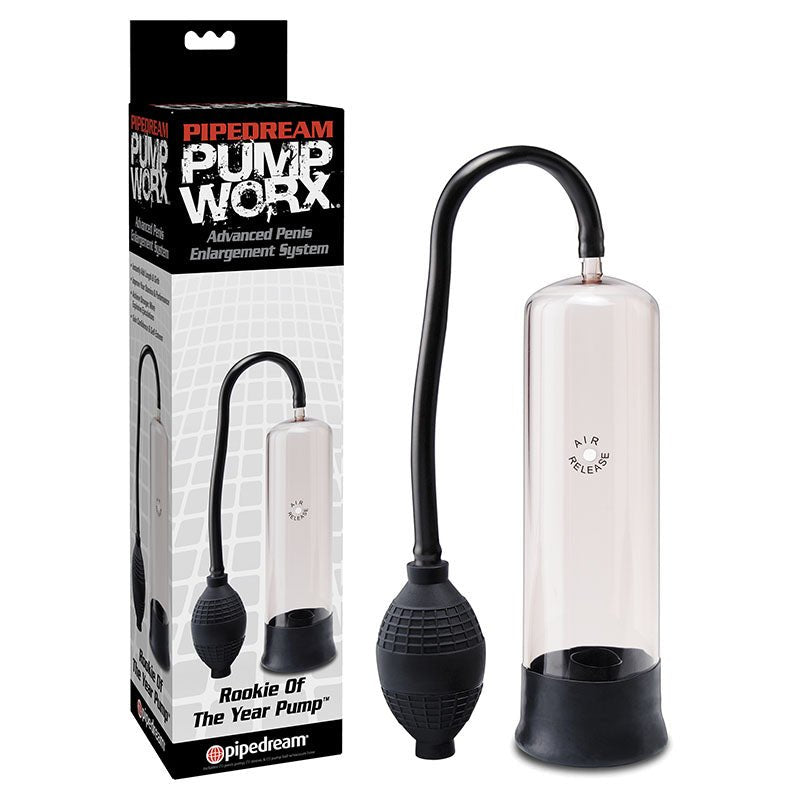 Pump Worx Rookie Of The Year Pump - /Black Penis Pump - Pleasure Den