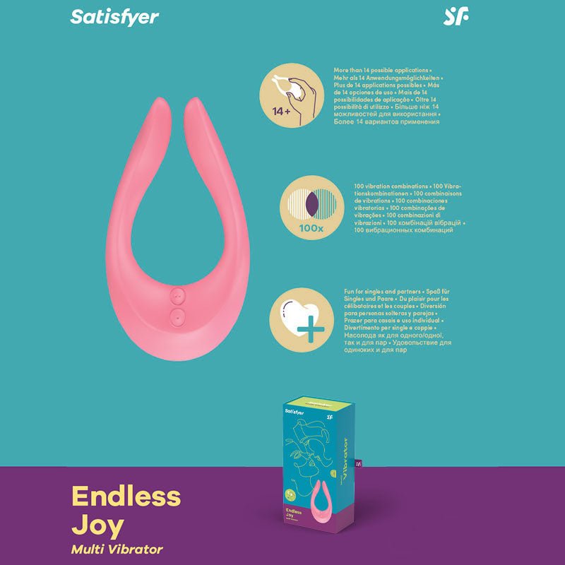 Satisfyer Endless Joy - USB Rechargeable Couples Stimulator - Pleasure Den