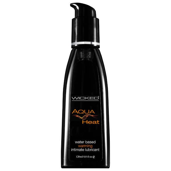 Wicked Aqua Heat - Warming Water Based Lubricant - 120 ml (4 oz) Bottle - Pleasure Den