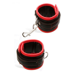 Adam & Eve SCARLET COUTURE BONDAGE CUFFS - /Red Restraints width=