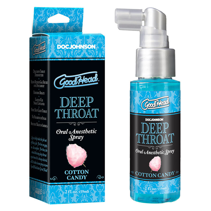 GoodHead Deep Throat Spray - Cotton Candy - Cotton Candy Flavoured Deep Throat Spray - 59 ml Bottle