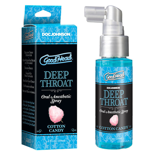 GoodHead Deep Throat Spray - Cotton Candy - Cotton Candy Flavoured Deep Throat Spray - 59 ml Bottle