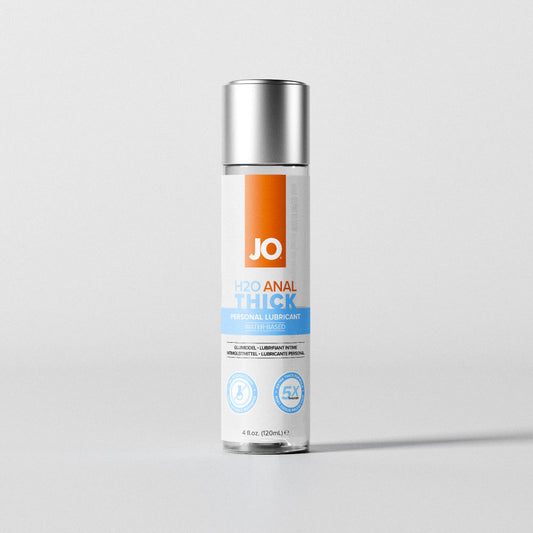 JO H2O Anal Thick Lube - 120 mL - Thick Water Based Anal Lubricant - 120 ml Bottle