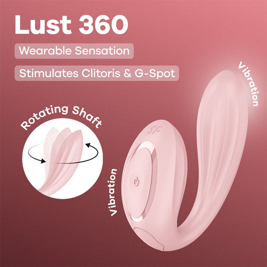 Satisfyer Lust 360 -  USB-C Rechargeable Rotating Wearable Vibrator