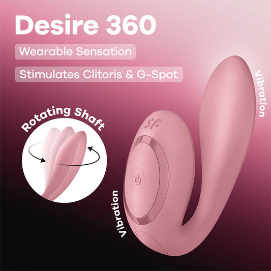 Satisfyer Desire 360 -  USB-C Rechargeable Rotating Wearable Vibrator