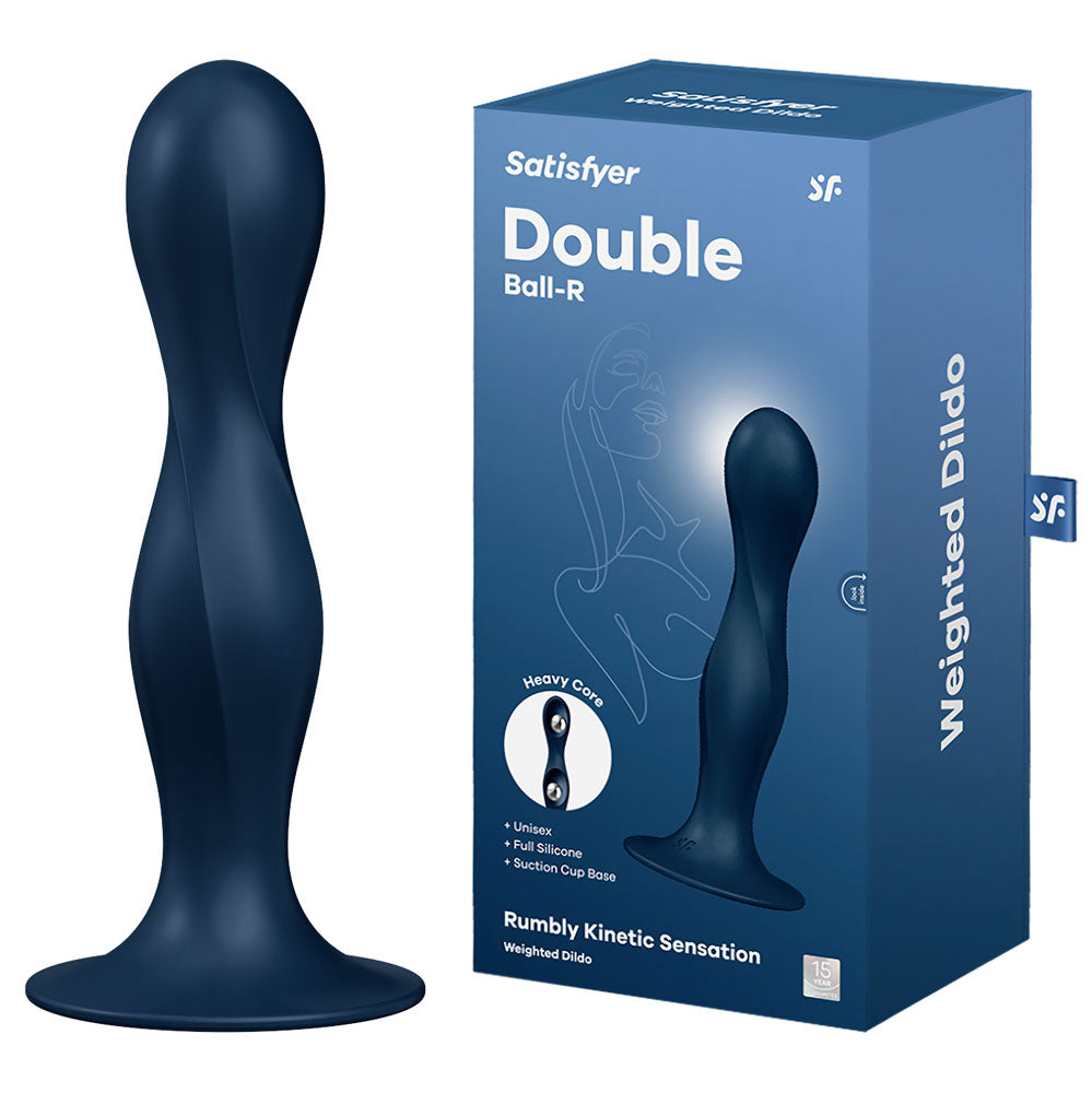 Satisfyer Double Ball-R - Dark  - Dark  Anal Plug