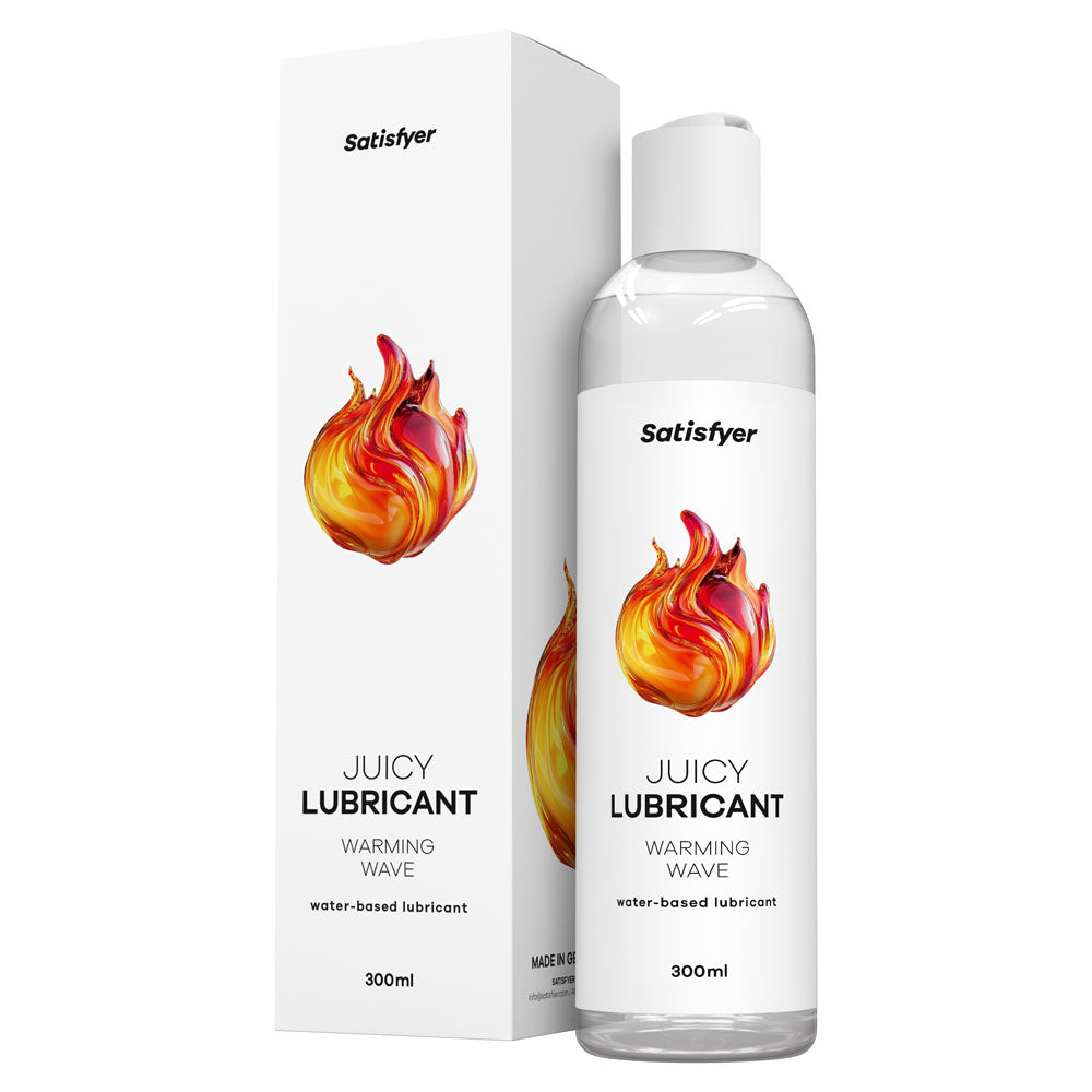 Satisfyer Juicy Lubricant 300 ml Warm Wave - Warming Water Based Lubricant - 300 ml Bottle
