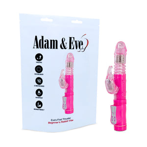Adam & Eve Eve's First Thruster -  24.75 cm (9.75'') Thrusting Rabbit Vibrator width=