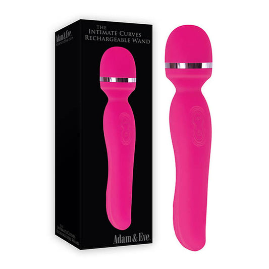 Adam & Eve Intimate Curves Rechargeable Wand -  19.7 cm (7.75'') USB Rechargeable Massage Wand