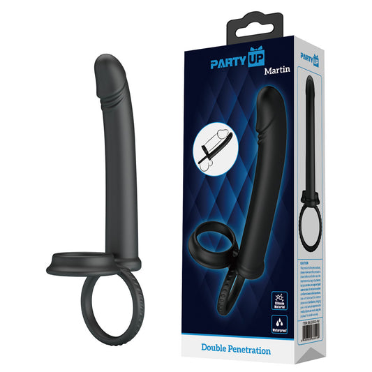Party Up MARTIN Double Penetrator -  Cock & Ball Rings with Double Penetrator