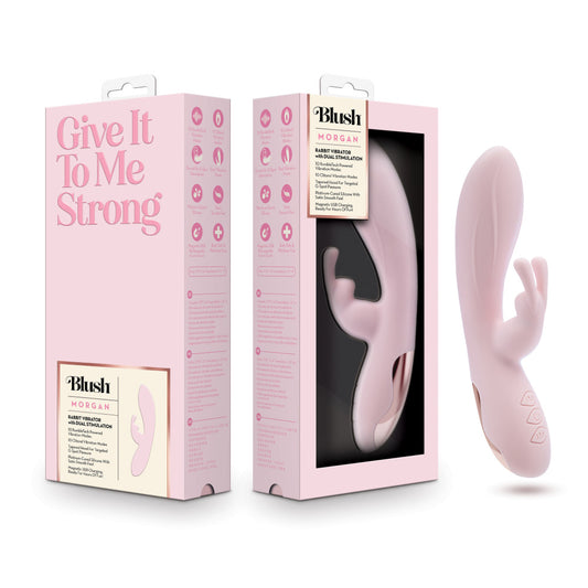 Blush - Morgan -  19.7 cm USB Rechargeable Rabbit Vibrator