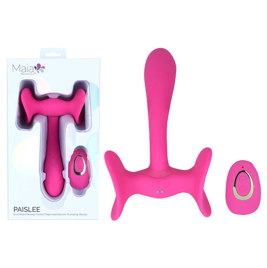 Maia PAISLEE -  16.5 cm USB Rechargeable Thigh Hold Vibrator with Wireless Remote