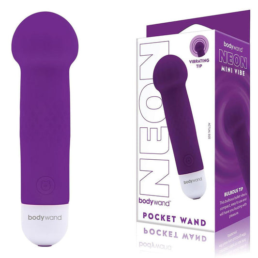 Bodywand Neon Mini Pocket Wand - Neon  -  12 cm USB Rechargeable Mini Wand