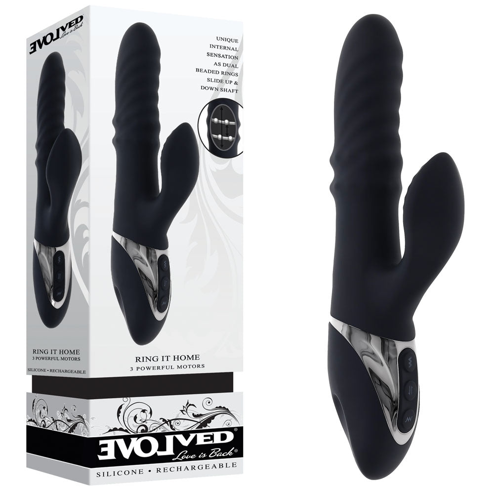 Evolved RING IT HOME -  23.8 cm USB Rechargeable Rabbit Vibrator