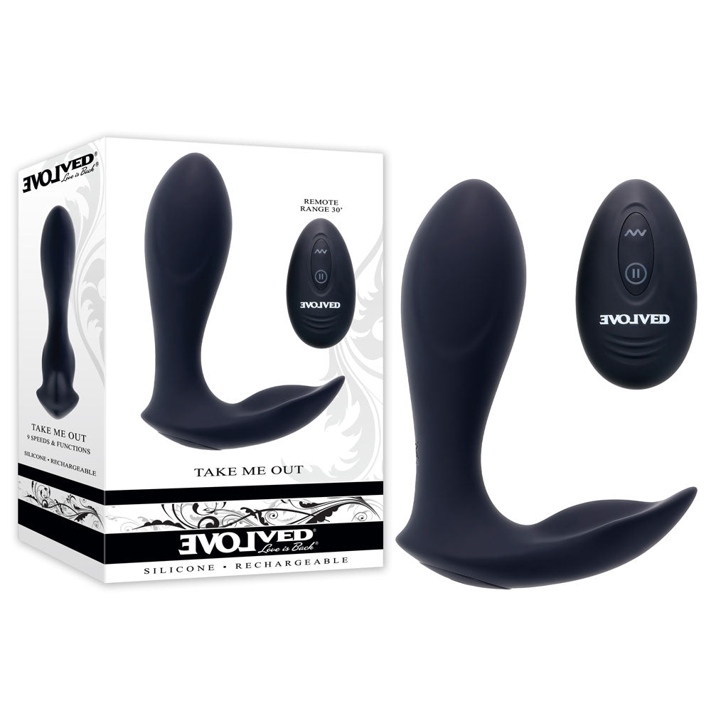 Evolved TAKE ME OUT -  USB Rechargeable Wearable Vibrator with Remote Control