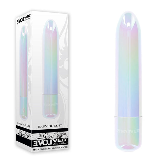 Evolved EASY DOES IT - Pearlescent  10 cm USB Rechargeable Bullet