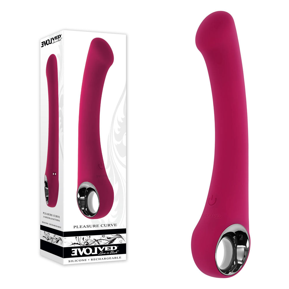 Evolved PLEASURE CURVE -  19 cm USB Rechargeable Vibrator