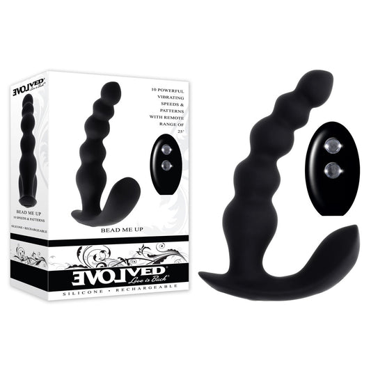 Evolved BEAD ME UP -  16.8 cm USB Rechargeable Vibrating Anal Beads with Wireless Remote
