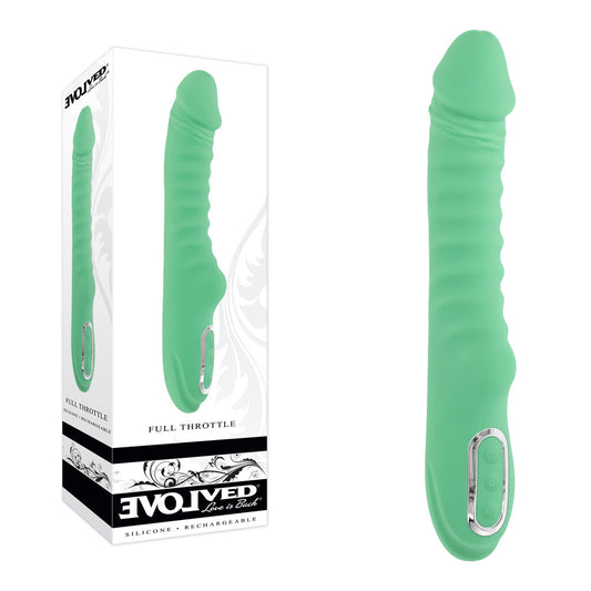 Evolved FULL THROTTLE - Mint  24.1 cm USB Rechargeable Vibrator