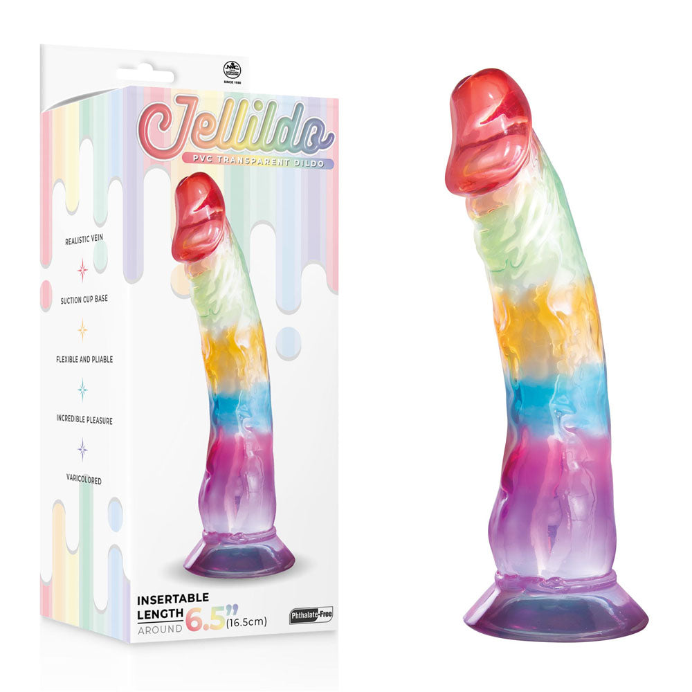 Jellido 16.5cm Dildo - Clear  16.5 cm Dildo