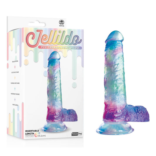 Jellido 15.2cm Dildo - Clear  15.2 cm Dildo