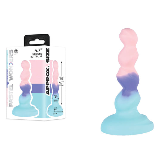 Pastel Wonders - 11.9 cm Silicone Butt Plug -  11.9 cm Butt Plug