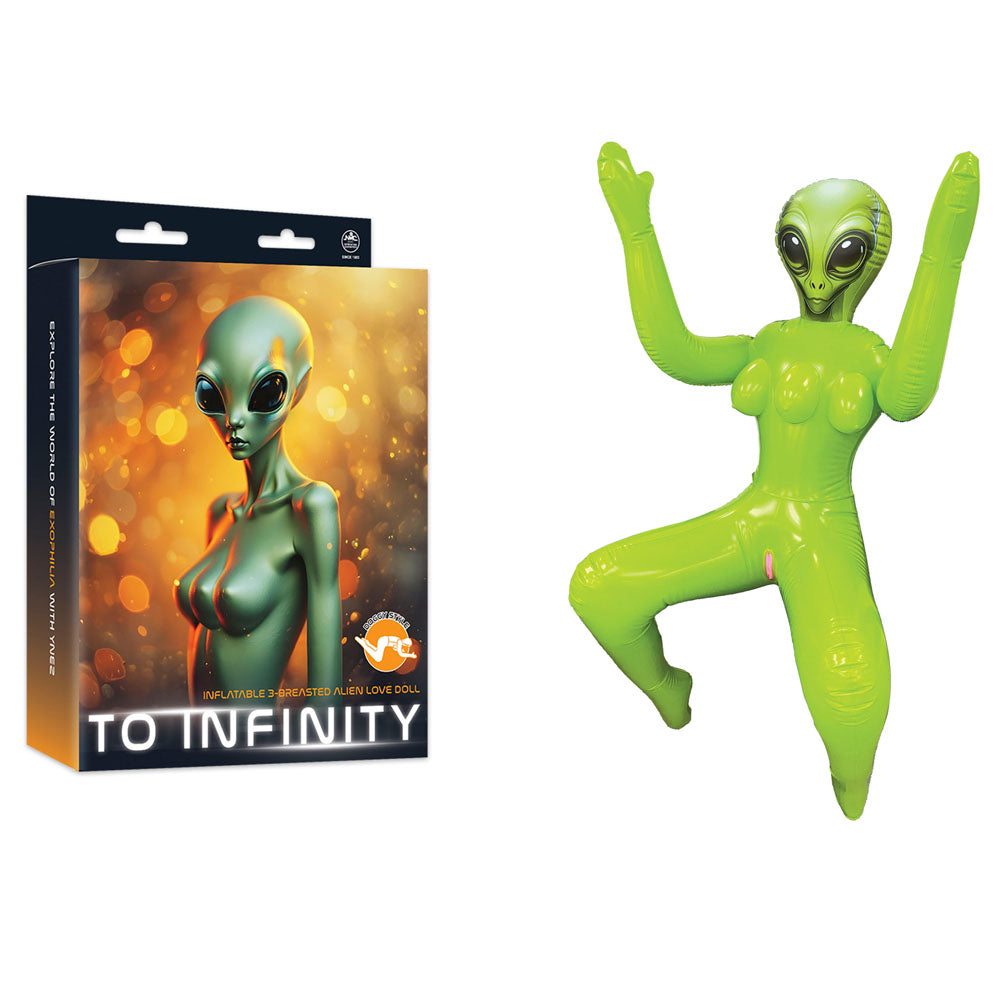 To Infinity -  Inflatable Squatting Alien Love Doll