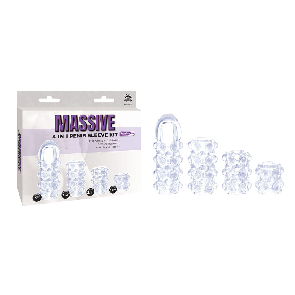 Massive -  Penis Sleeves - Set of 4 Styles