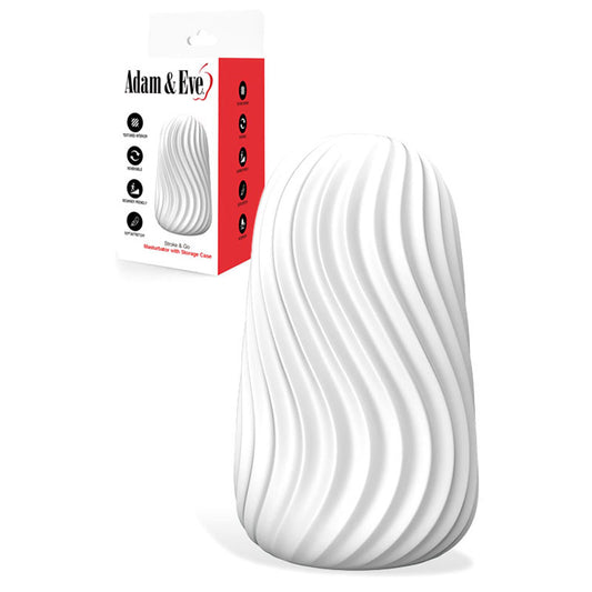 Adam & Eve Stroke & Go -  Stroker Sleeve with Storage Case