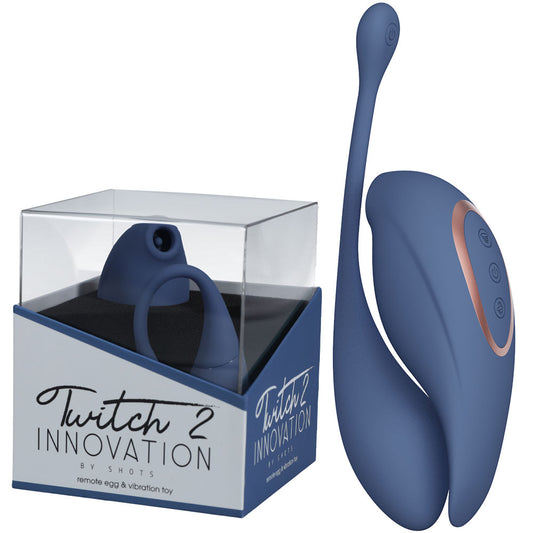 Twitch 2 -  -  US Rechargeable Suction Vibrator with Remote Vibrating Egg