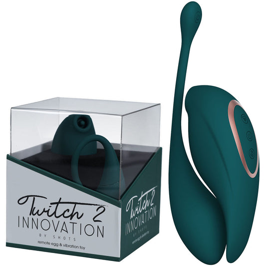 Twitch 2 -  -  US Rechargeable Suction Vibrator with Remote Vibrating Egg