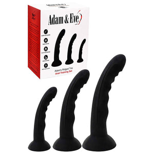 Adam & Eve ADAMS RIDGED TRIO -  Anal Training Kit - Set of 3 Sizes width=