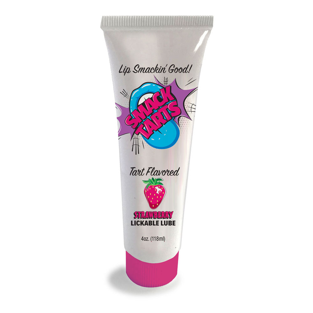 Smack Tarts - Sour Strawberry - Sour Strawberry Flavoured Lubricant - 120 ml Tube