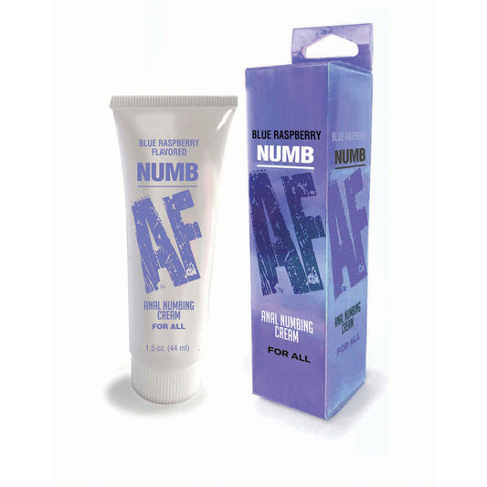 Numb AF - Blue Raspberry - Blue Raspberry Flavoured Anal Numbing Cream - 44 ml Tube