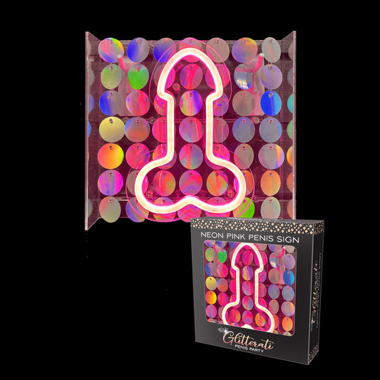 Glitterati Neon  Penis Sign - Novelty Neon Light